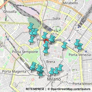 Mappa Largo la Foppa, 20121 Milano MI, Italia (0.9905)