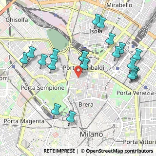 Mappa Largo la Foppa, 20121 Milano MI, Italia (1.1405)