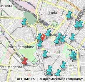Mappa Largo la Foppa, 20121 Milano MI, Italia (1.194)