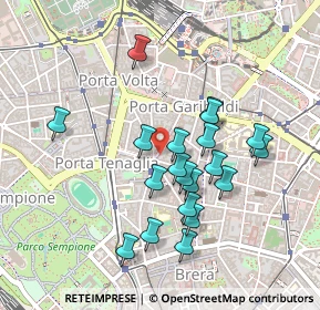 Mappa Largo la Foppa, 20121 Milano MI, Italia (0.4125)