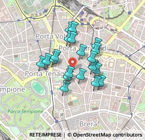 Mappa Largo la Foppa, 20121 Milano MI, Italia (0.315)