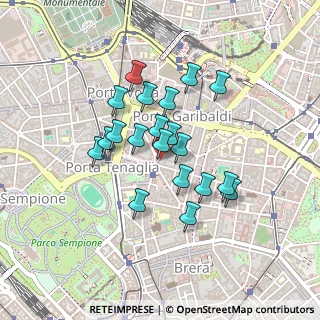 Mappa Largo la Foppa, 20121 Milano MI, Italia (0.343)