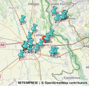 Mappa Vicolo Carso, 28066 Galliate NO, Italia (6.7905)