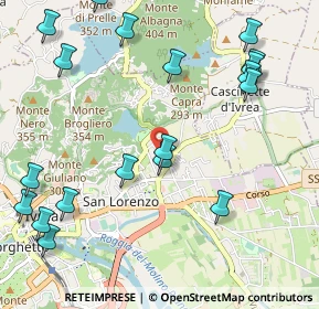 Mappa Via Mucrone, 10015 Ivrea TO, Italia (1.363)