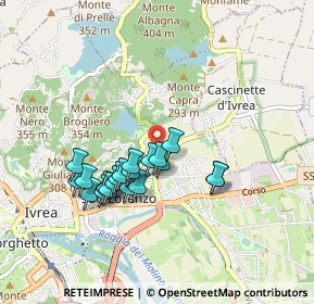 Mappa Via Mucrone, 10015 Ivrea TO, Italia (0.7605)