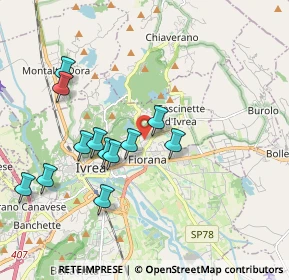 Mappa Via Mucrone, 10015 Ivrea TO, Italia (1.8575)