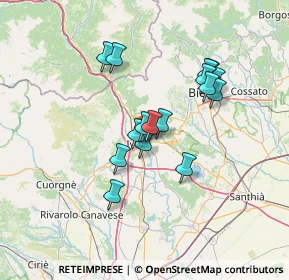Mappa Via Mucrone, 10015 Ivrea TO, Italia (11.23125)