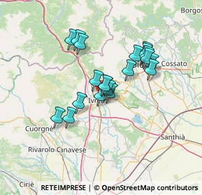 Mappa Via Mucrone, 10015 Ivrea TO, Italia (10.8685)