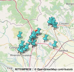 Mappa Via Mucrone, 10015 Ivrea TO, Italia (12.60947)