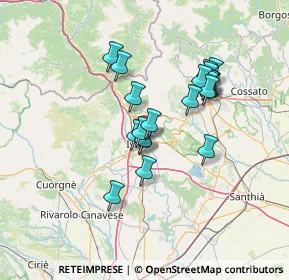 Mappa Via Mucrone, 10015 Ivrea TO, Italia (11.2345)