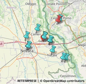 Mappa Via Massimo D'Azeglio, 28066 Galliate NO, Italia (5.49538)