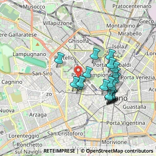 Mappa Via Papa Leone XIII, 20145 Milano MI, Italia (1.659)