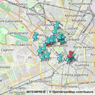 Mappa Via Papa Leone XIII, 20145 Milano MI, Italia (1.33316)