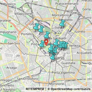 Mappa Viale Giovanni Battista Racine, 20121 Milano MI, Italia (1.22)