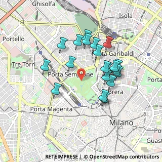 Mappa Viale Giovanni Battista Racine, 20121 Milano MI, Italia (0.807)
