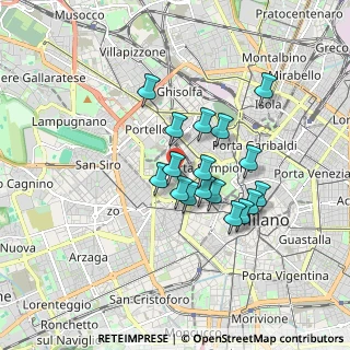Mappa 20145 Milano MI, Italia (1.36235)