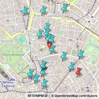 Mappa Via Ancona, 20121 Milano MI, Italia (0.527)