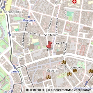Mappa Via Solferino, 3, 20121 Milano, Milano (Lombardia)
