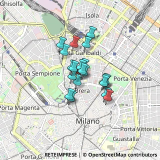 Mappa Via Ancona, 20121 Milano MI, Italia (0.5505)