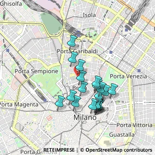 Mappa Via Ancona, 20121 Milano MI, Italia (0.822)