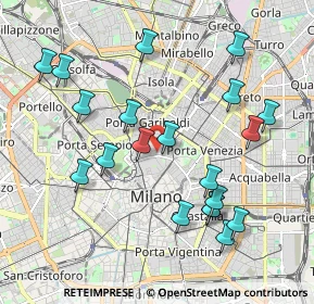 Mappa Via Cernaia, 20121 Milano MI, Italia (2.085)