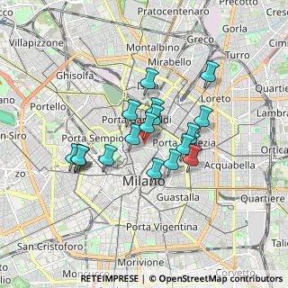 Mappa Via Cernaia, 20121 Milano MI, Italia (1.37842)