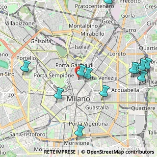 Mappa Via Cernaia, 20121 Milano MI, Italia (2.56917)