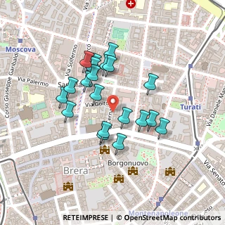 Mappa Via Cernaia, 20121 Milano MI, Italia (0.1865)