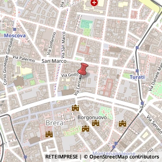 Mappa Via Cernaia, 6, 20121 Milano, Milano (Lombardia)