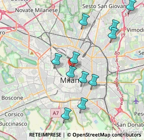 Mappa Via Cernaia, 20121 Milano MI, Italia (3.87545)