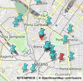 Mappa Via Cernaia, 20121 Milano MI, Italia (1.0295)