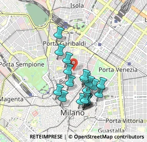 Mappa Via Cernaia, 20121 Milano MI, Italia (0.7835)
