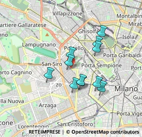 Mappa Piazza Amendola Giovanni, 20149 Milano MI, Italia (1.38182)