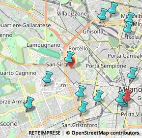 Mappa Via G. Pelizza da Volpedo, 20149 Milano MI, Italia (2.85867)