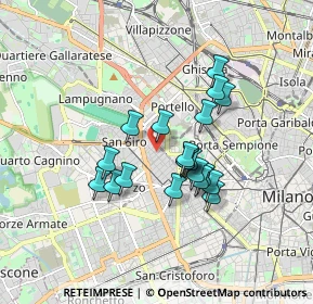 Mappa Via G. Pelizza da Volpedo, 20149 Milano MI, Italia (1.3725)