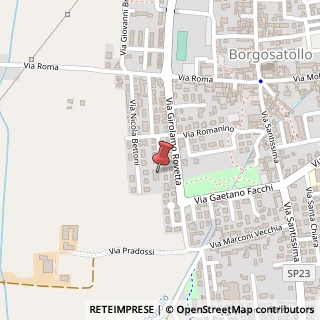 Mappa Via Angelo Canossi, 32, 25010 Borgosatollo, Brescia (Lombardia)