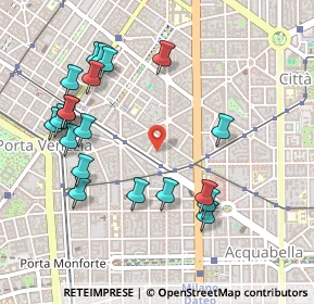 Mappa Via Antonio Baldissera, 20129 Milano MI, Italia (0.542)