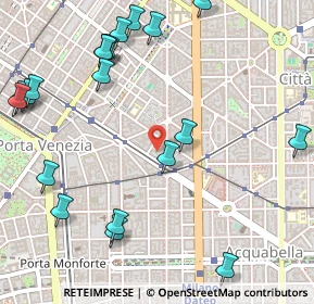 Mappa Via Antonio Baldissera, 20129 Milano MI, Italia (0.685)