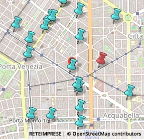 Mappa Via Antonio Baldissera, 20129 Milano MI, Italia (0.645)