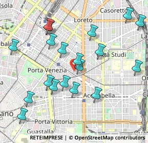 Mappa Via Antonio Baldissera, 20129 Milano MI, Italia (1.06474)