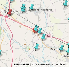 Mappa Via John Fitzgerald Kennedy, 36040 Grisignano di Zocco VI, Italia (6.702)