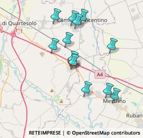 Mappa Via John Fitzgerald Kennedy, 36040 Grisignano di Zocco VI, Italia (3.59083)