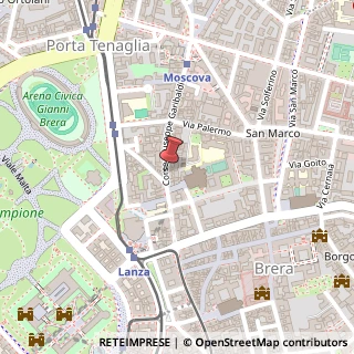 Mappa Corso Garibaldi, 30, 20121 Milano, Milano (Lombardia)
