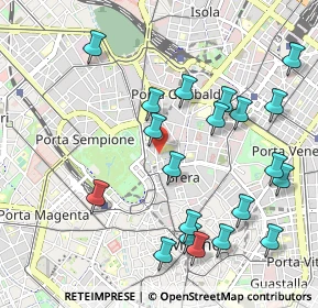 Mappa Piazza S. Simpliciano, 20121 Milano MI, Italia (1.1295)