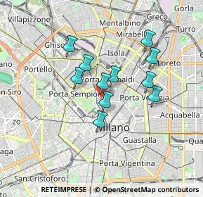 Mappa Piazza S. Simpliciano, 20121 Milano MI, Italia (1.35455)