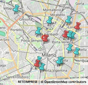 Mappa Piazza S. Simpliciano, 20121 Milano MI, Italia (2.20625)