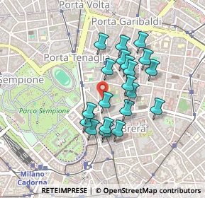 Mappa Piazza S. Simpliciano, 20121 Milano MI, Italia (0.3545)