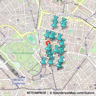 Mappa Piazza S. Simpliciano, 20121 Milano MI, Italia (0.3455)