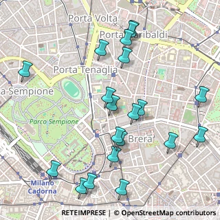 Mappa Piazza S. Simpliciano, 20121 Milano MI, Italia (0.5915)