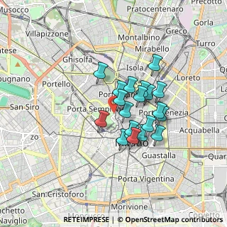 Mappa Viale Gerolamo Bartolomeo Gadio, 20121 Milano MI, Italia (1.2385)